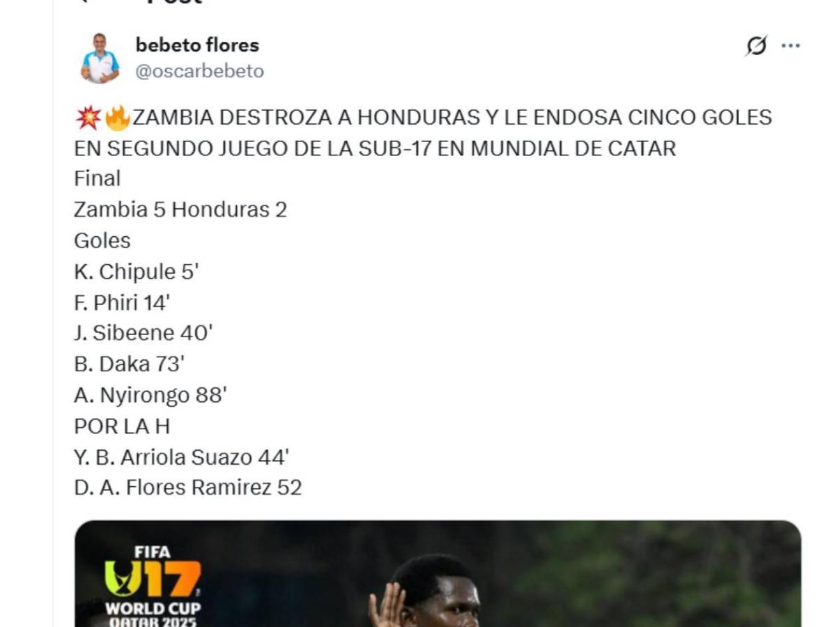 FIFA deja mensaje e indignación en Honduras por el Mundial Sub-17: Solo salvan a uno