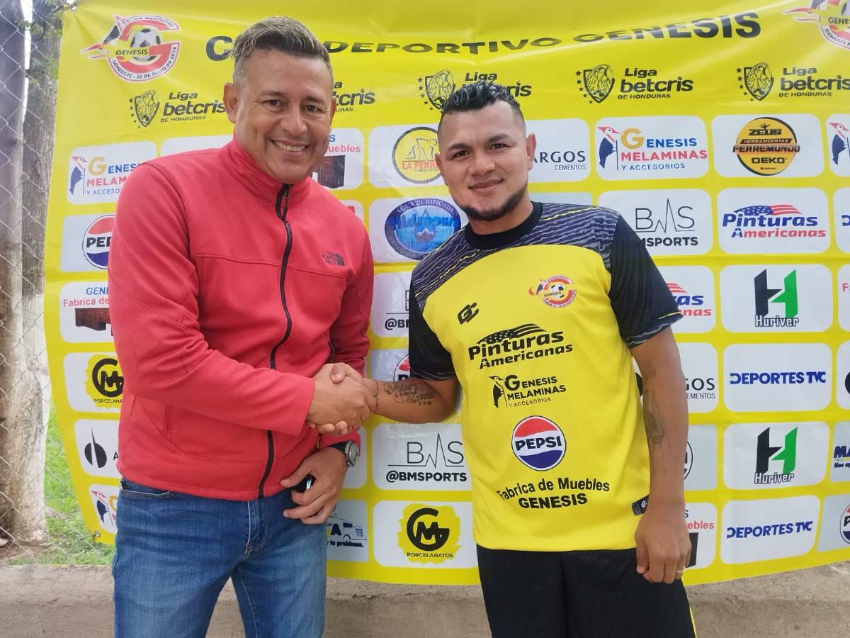 Mario Martínez en su presentación con el Génesis de Comayagua.