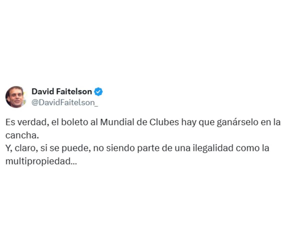 David Faitelson indignado en redes contra la FIFA y Mundial de Clubes