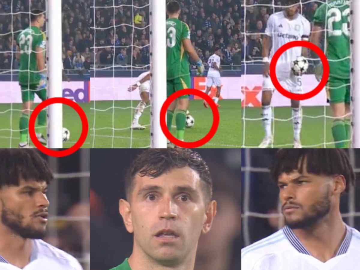 Dibu Martínez, protagonista del penal más absurdo en la historia de la Champions