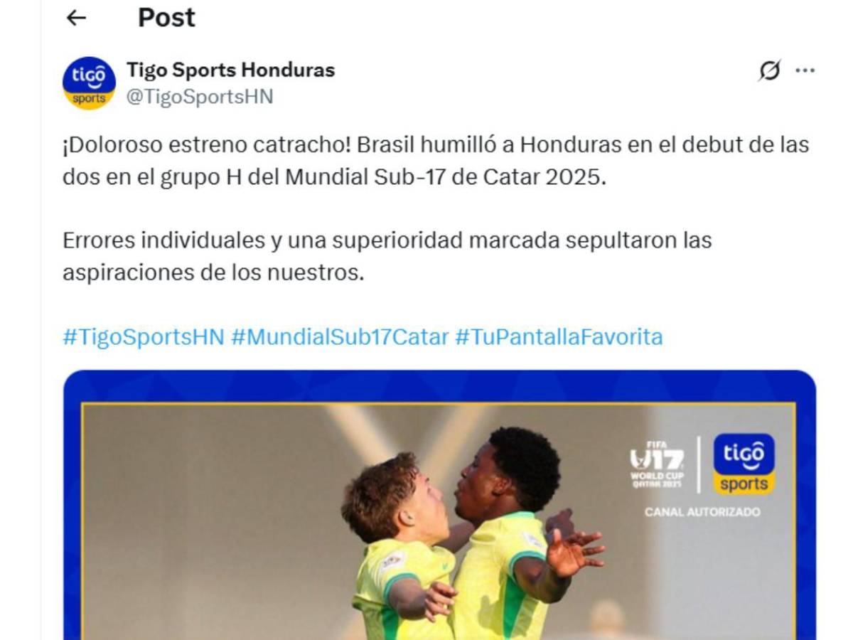 Honduras Mundial Sub-17: Indignación, señalan al culpable, espectador de lujo y mensaje de FIFA
