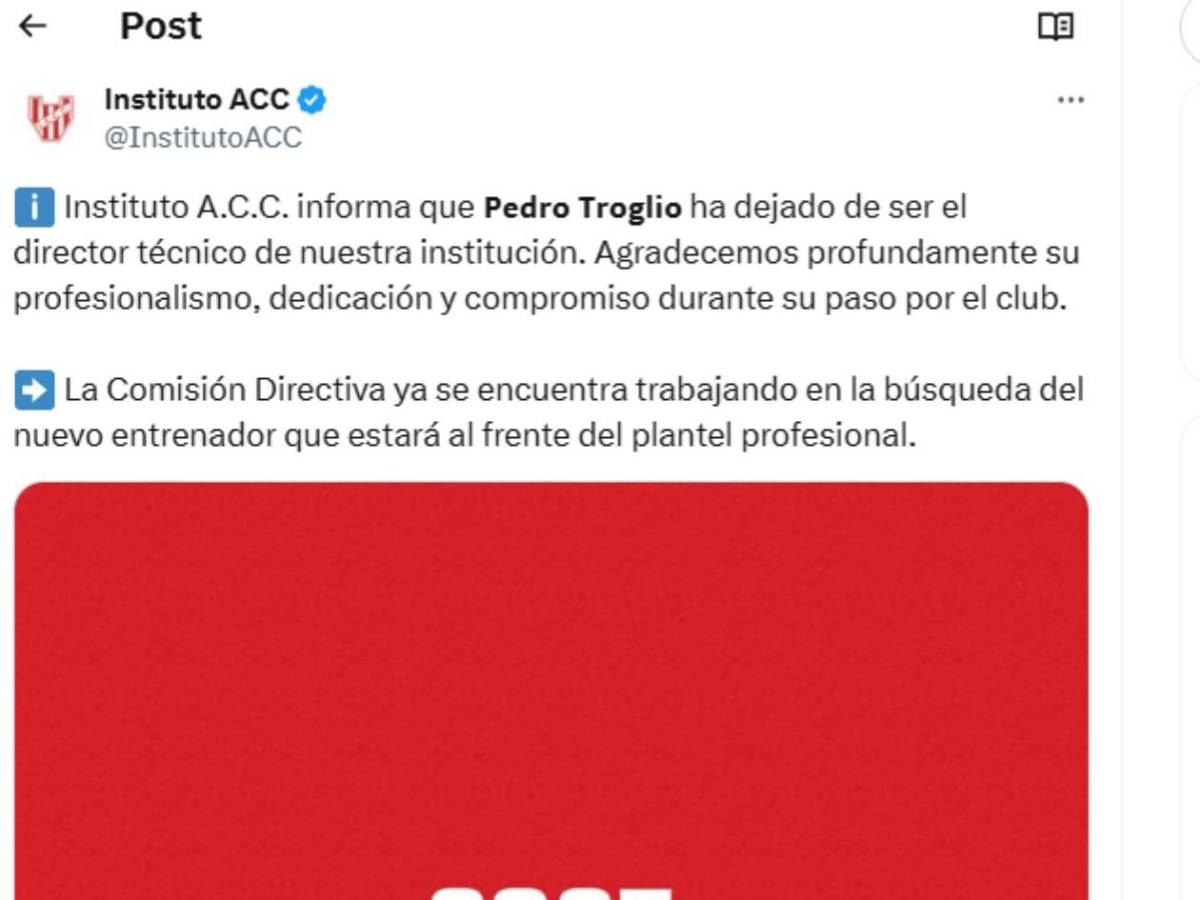 Señalan al culpable del despido de Pedro Troglio, ¿vuelve a Honduras?