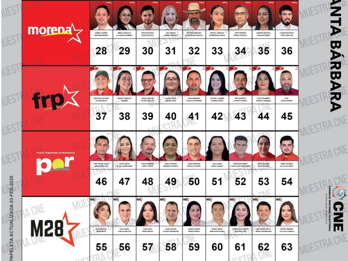 Conozca los aspirantes a diputados por Santa Bárbara