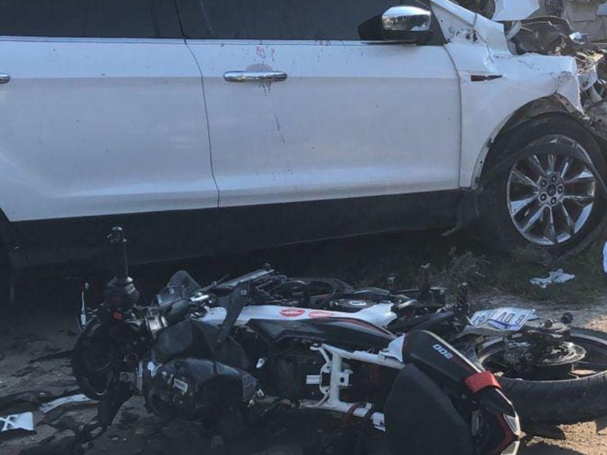 Muere motociclista tras impactar con una camioneta en Potrerillos
