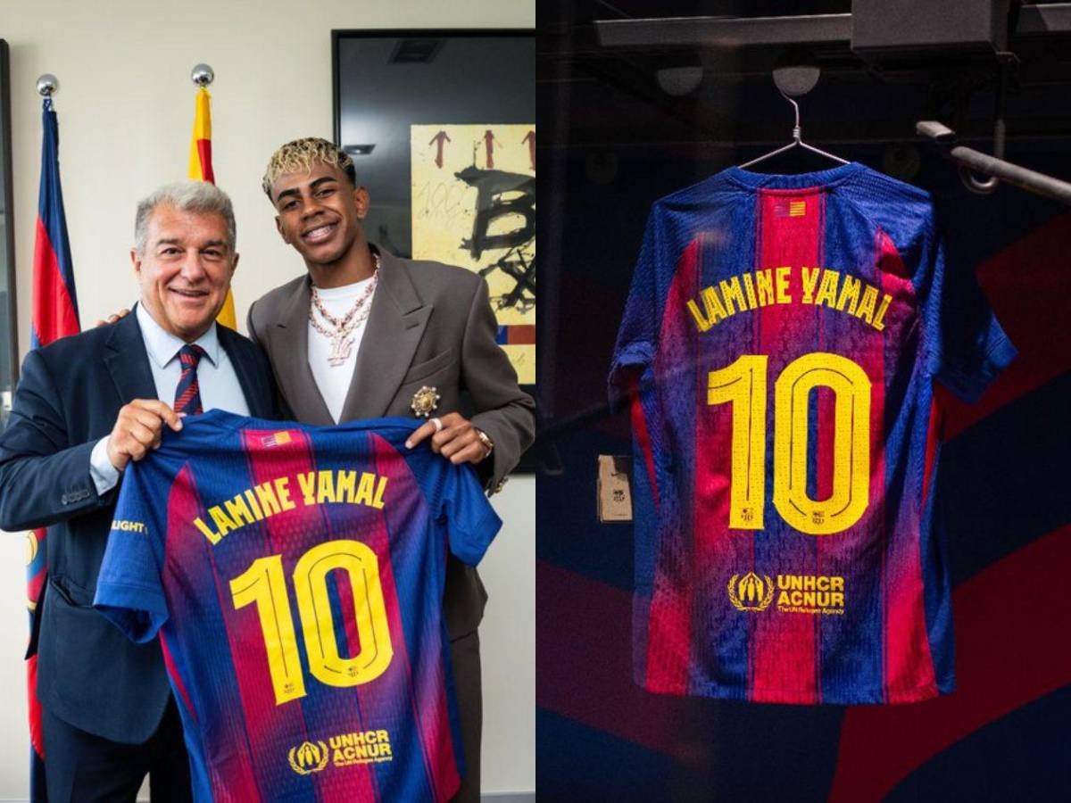 Lamine Yamal hereda la '10' del Barcelona y renueva su contrato