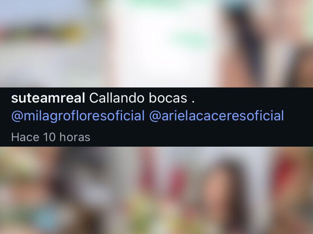 Desmienten a Ariela y Milagro Flores reacciona tras polémica por sus rosas