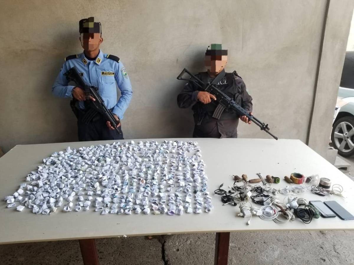 Decomisan droga y una trituradora de marihuana en cárcel de La Ceiba