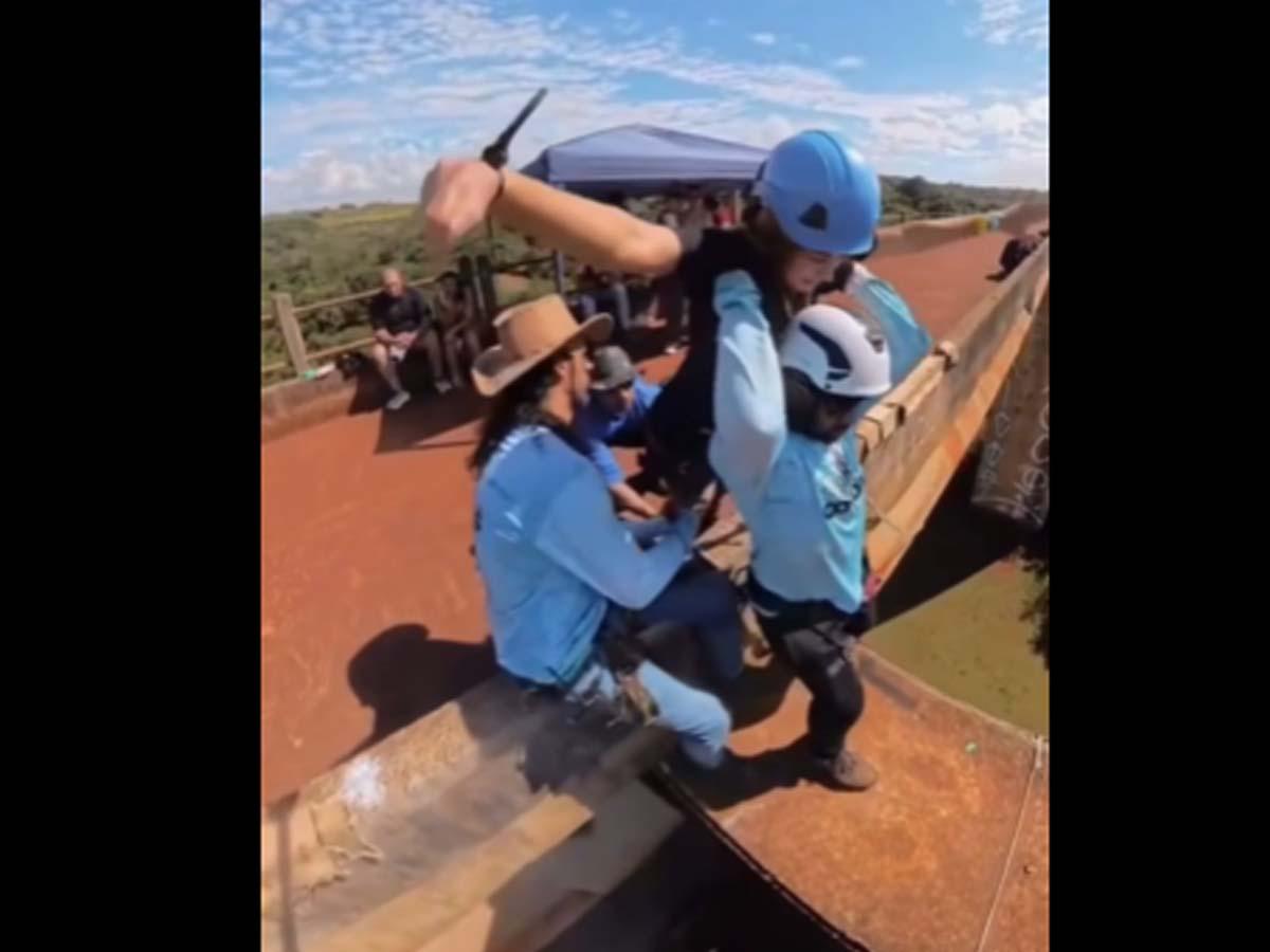 María Eduarda, la joven que murió tras ser lanzada de un “bungee jumping” sin cuerda
