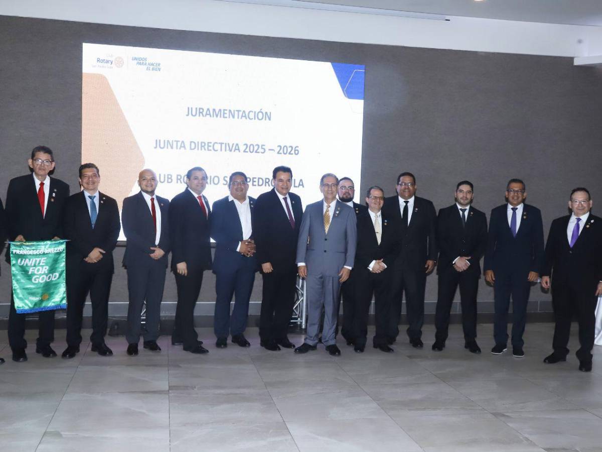 Club Rotary San Pedro Sula juramenta a sus nuevos directivos