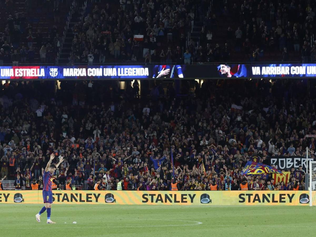 Lewandowski, adiós llorando al Camp Nou, emotiva imagen de su mujer y el MVP del Barcelona