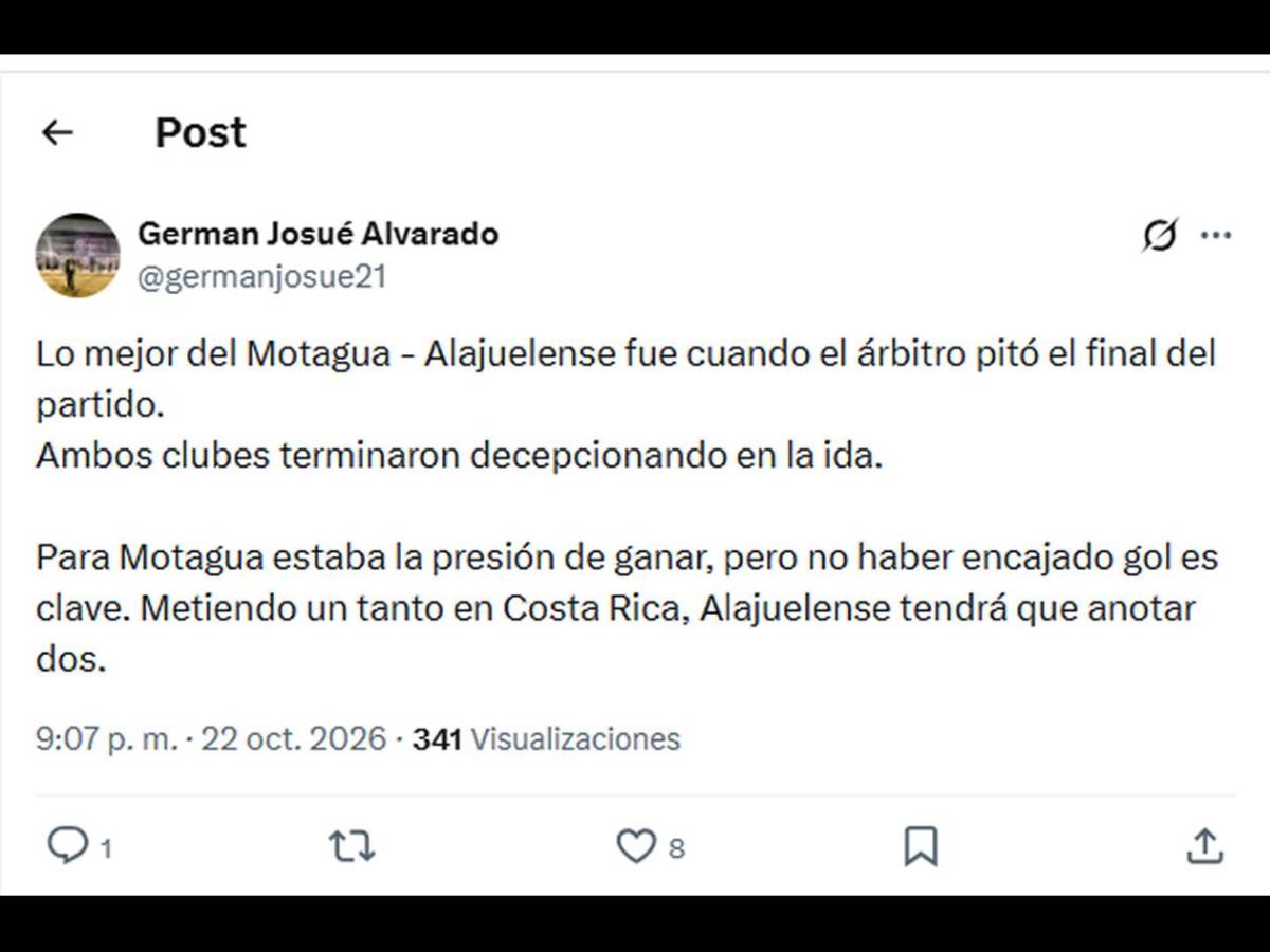 Duras críticas a Motagua y señalan a dos tras empate vs Alajuelense: ¡Pechos fríos, equipo chico!