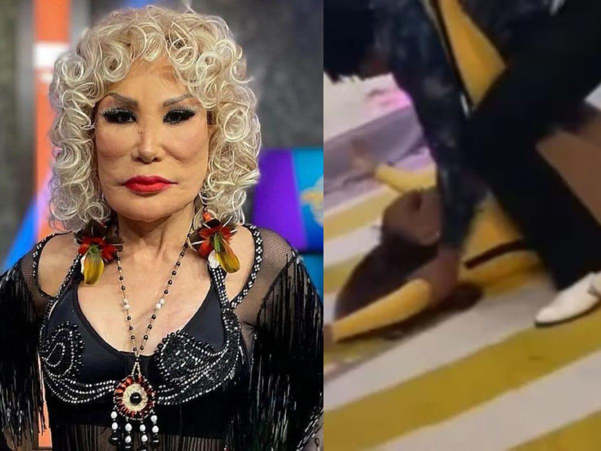 VIDEO: Lyn May sufre aparatosa caída en plena sesión de baile