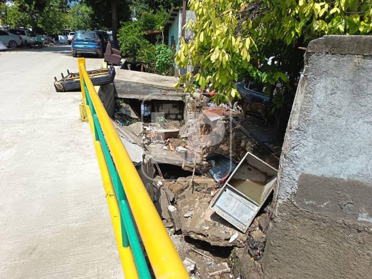 Tormenta inundó más de 150 viviendas en el barrio Cabañas de San Pedro Sula