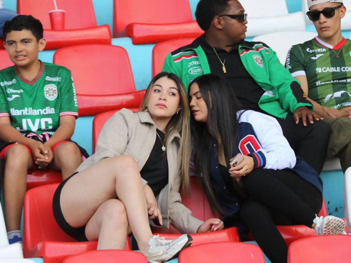 Ellas adornan el Olimpia vs Marathón: las bellas chicas del Nacional