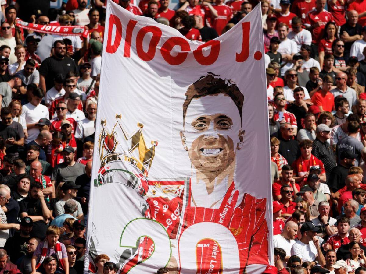El impresionante homenaje a Diogo Jota y su hermano en Anfield