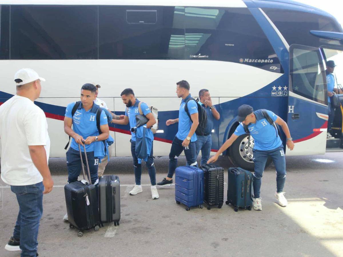 Así fue la salida de la Selección de Honduras rumbo a Curazao para enfrentar a Haití