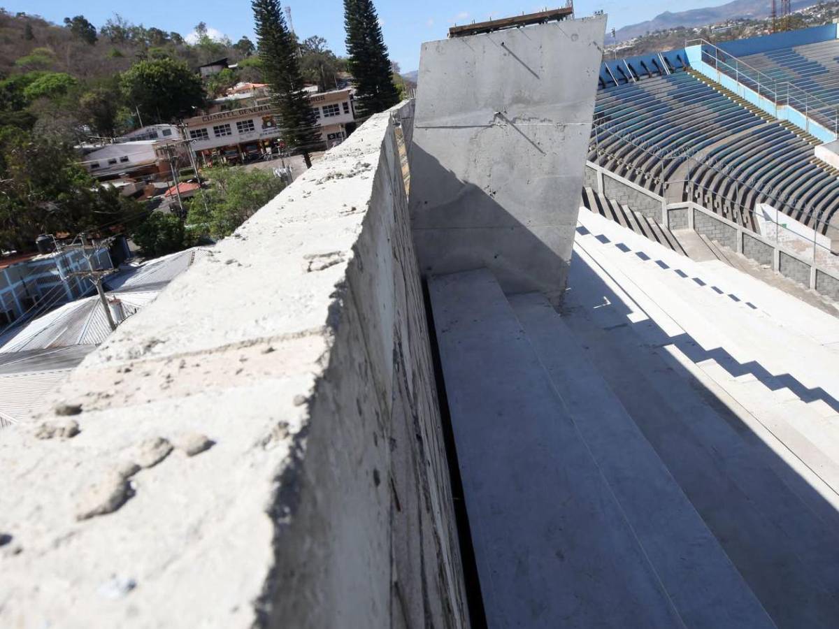 Chelato Uclés: Nueva gradería casi lista para el clásico Olimpia vs Motagua​​​​​