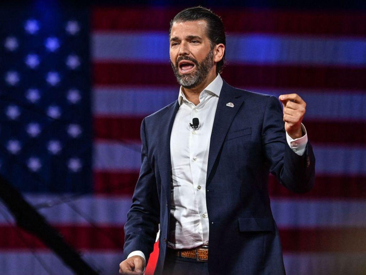 Piratean la cuenta de X del hijo mayor de Trump con mensajes falsos