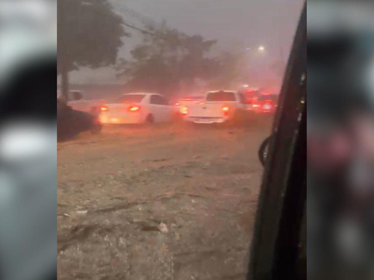 Tormenta desata caos e inundaciones en San Pedro Sula