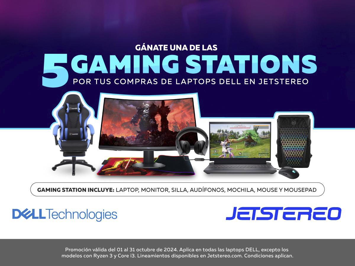 Gana una Gaming Station al comprar tu laptop Dell en Jetstereo: ¡La mejor experiencia de juego te espera!
