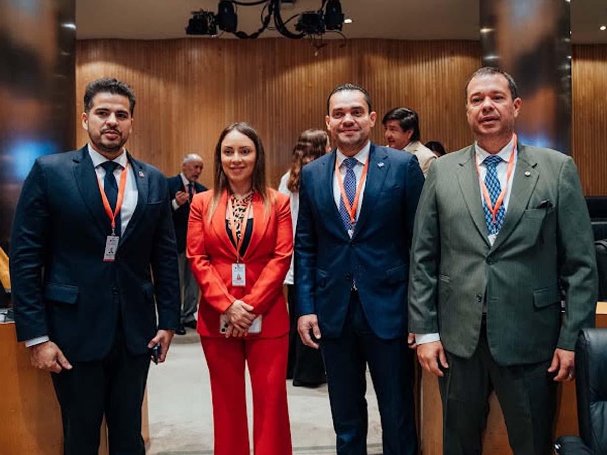 Delegación hondureña visita el Senado de España durante foro parlamentario