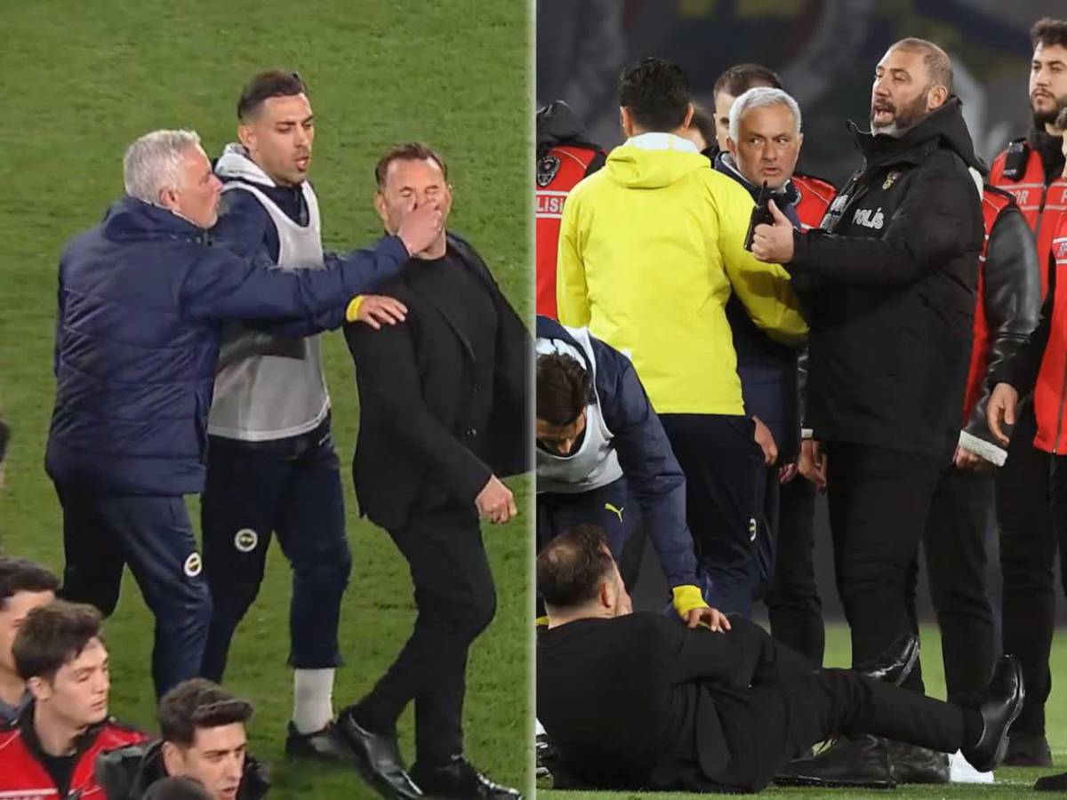 La nueva bajeza de Mourinho: eliminado y agrede al técnico del Galatasaray
