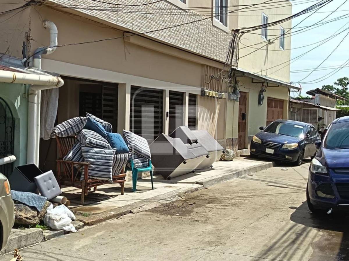 Tormenta inundó más de 150 viviendas en el barrio Cabañas de San Pedro Sula