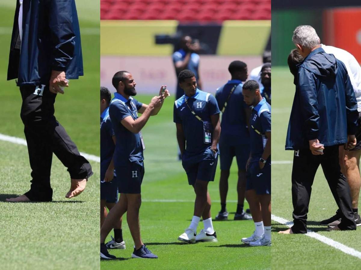 Rueda sorprende al 'estilo' de Luis Enrique: paseo descalzo antes del México-Honduras