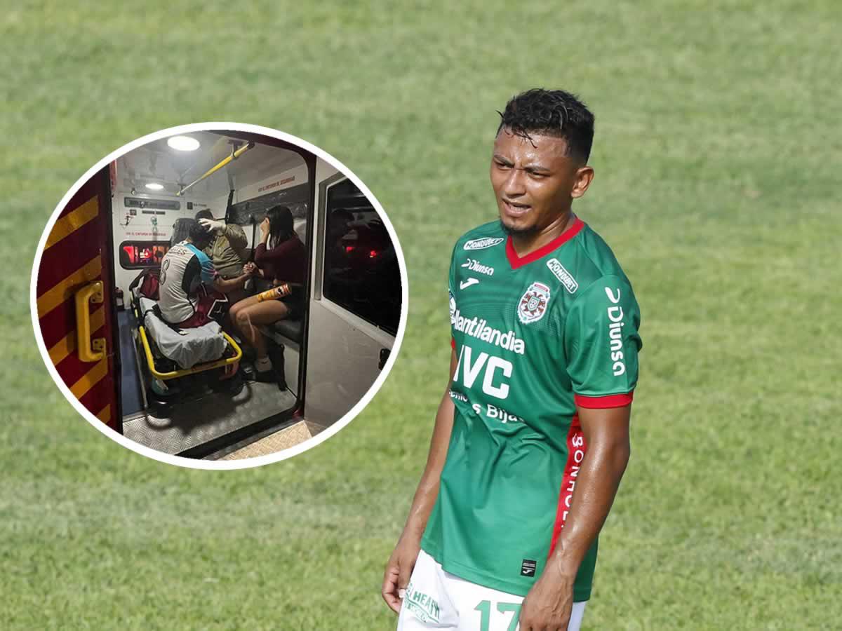 Alexy Vega, de Marathón, sufre accidente de tránsito al chocar con una rastra y resulta herido