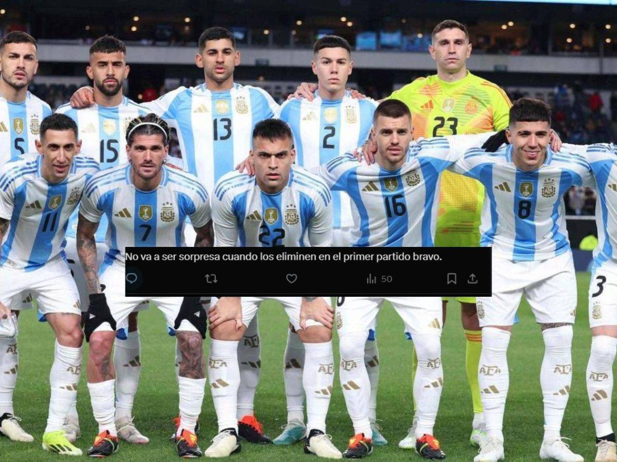 Argentina recibe duras críticas por elegir rivales de bajo nivel en sus amistosos