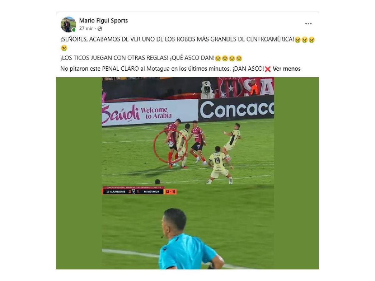 Indignación tras el Alajuelense - Motagua y Concacaf reacciona: Qué asco