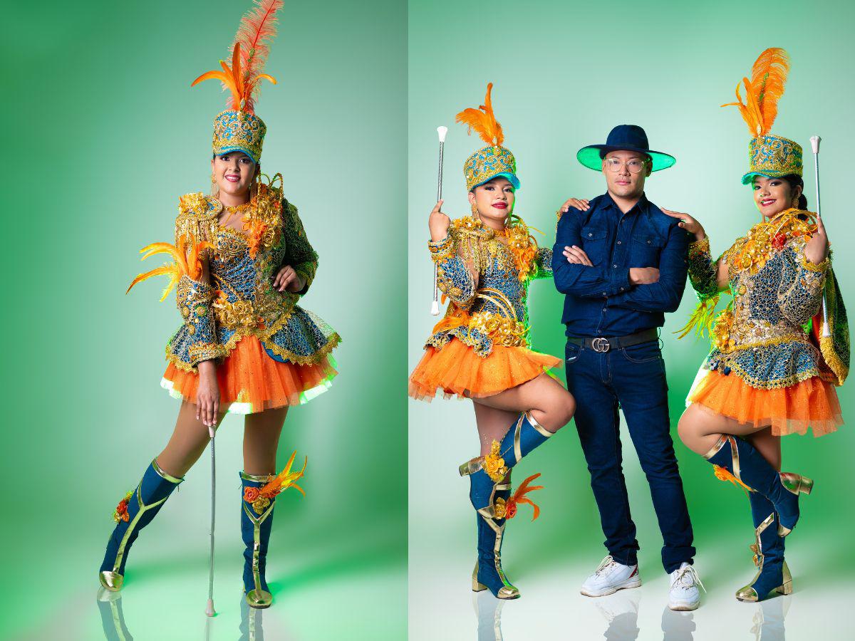 Estas son las bellas palillonas de Danlí que enamoraron al público con sus trajes