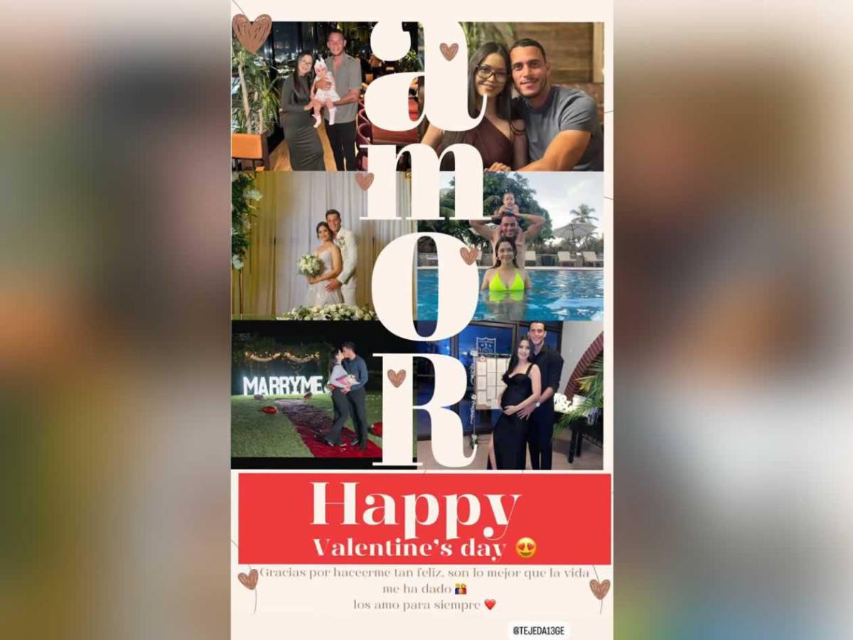 Futbolistas de la Liga Nacional festejan el Día de San Valentín en pareja