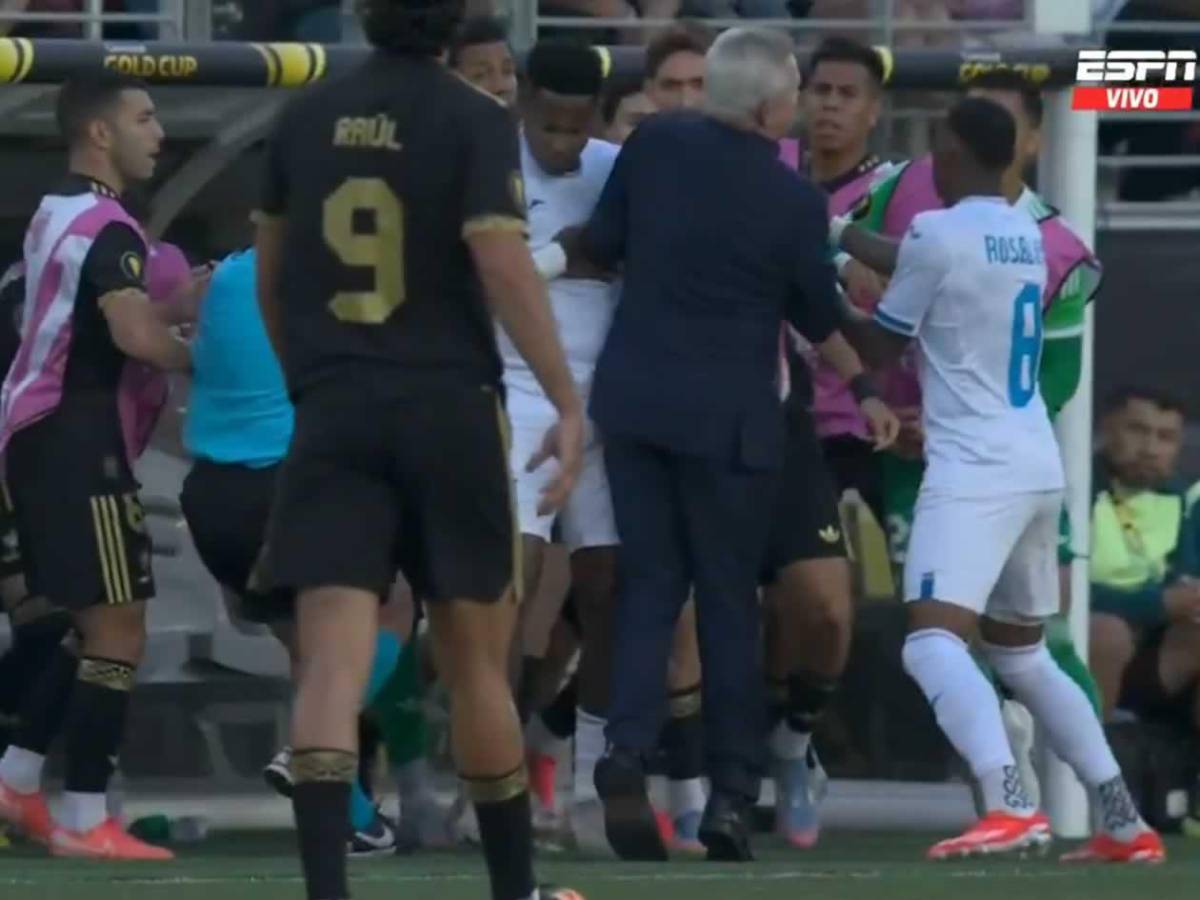 México vs Honduras: así fue el zafarrancho en Copa Oro y el motivo que empezó la pelea