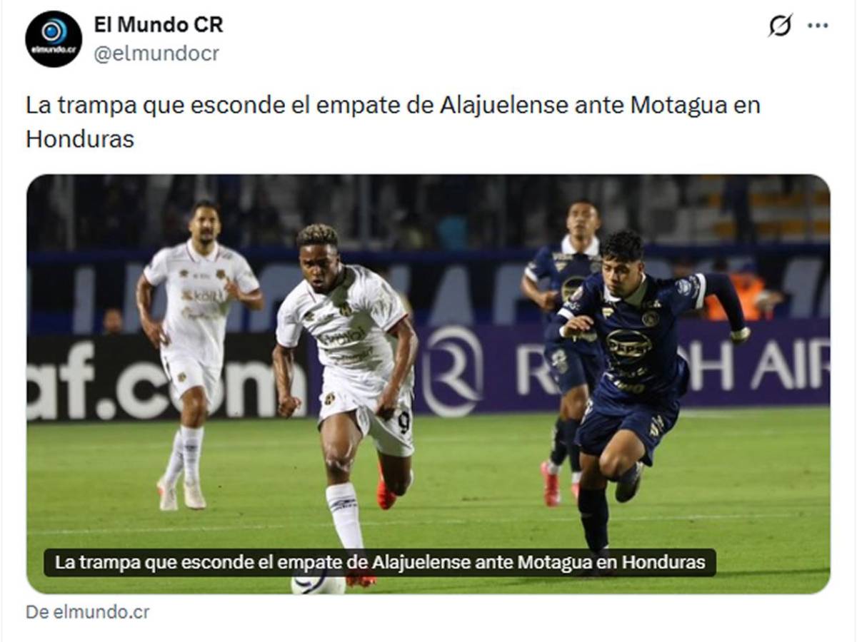 Duras críticas a Motagua y señalan a dos tras empate vs Alajuelense: ¡Pechos fríos, equipo chico!