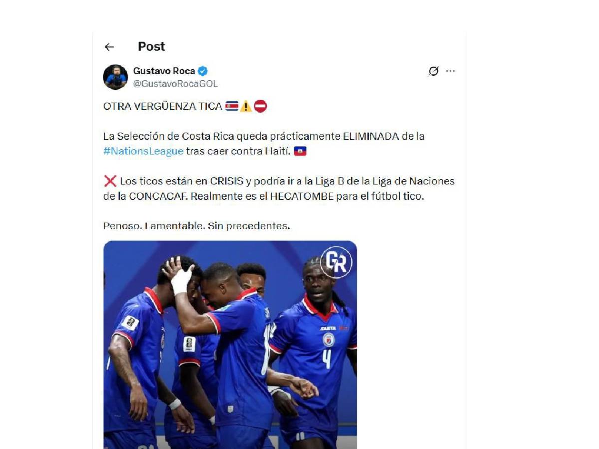 Costa Rica vuelve a quedar en ridículo y apunta al descenso: señalan a Honduras