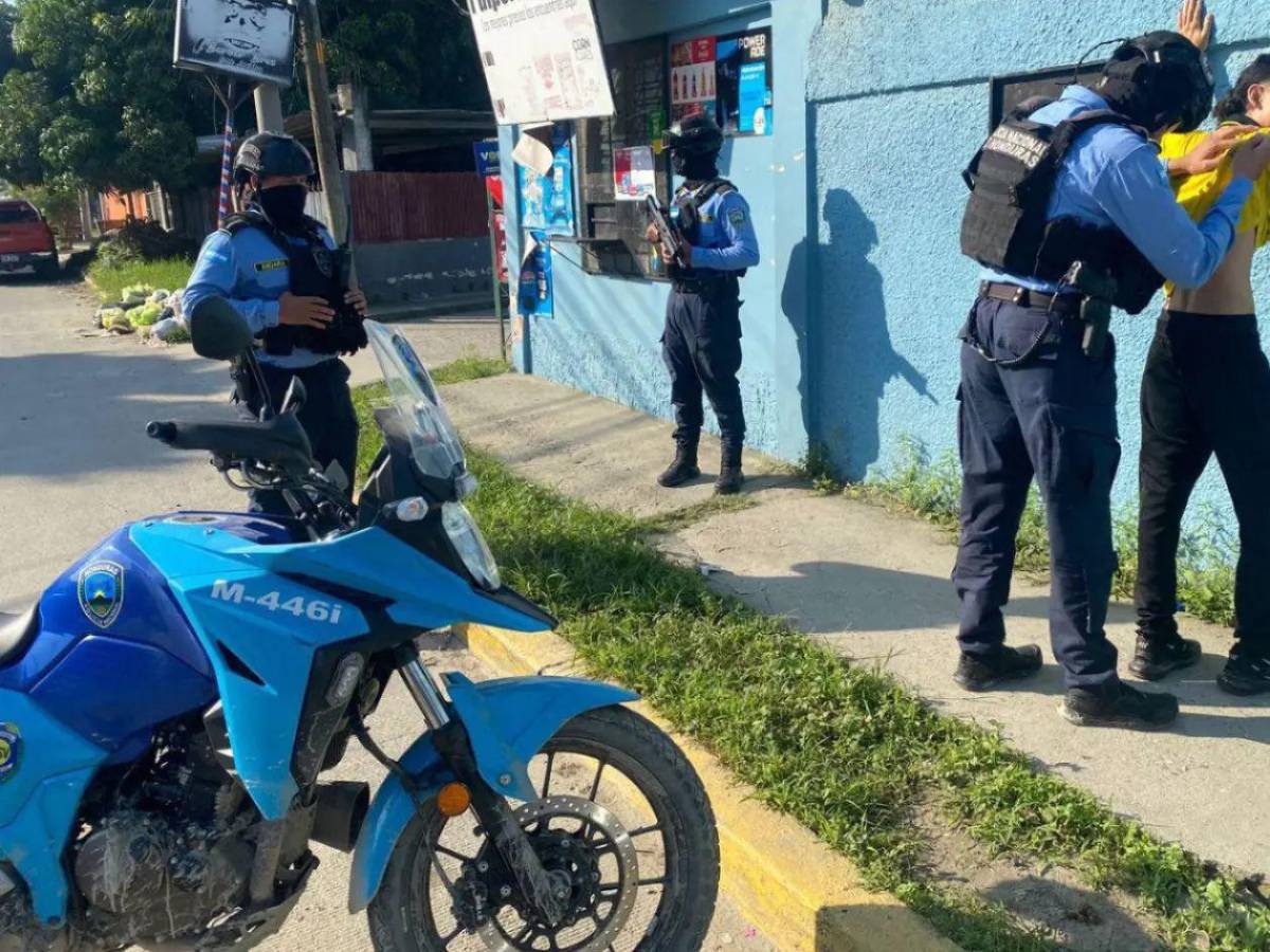 Sectores de San Pedro Sula donde operan los motorizados de la Policía Nacional