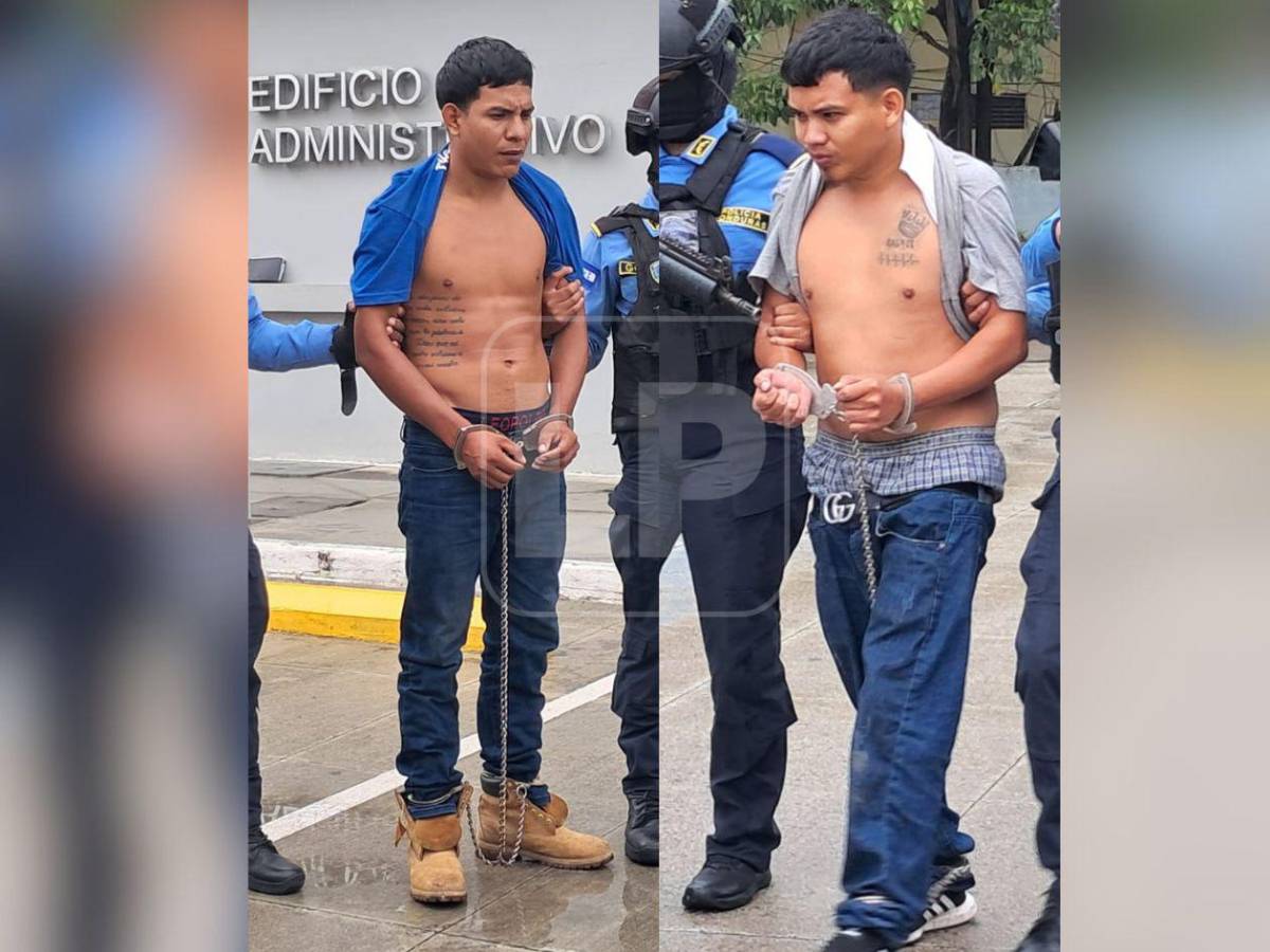 Ready y Chino, supuestos MS-13, son capturados en Choloma; tenían dos AR-15