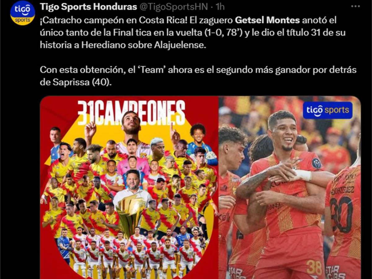 Fantástico: Getsel Montes se lleva los halagos tras darle el título al Herediano