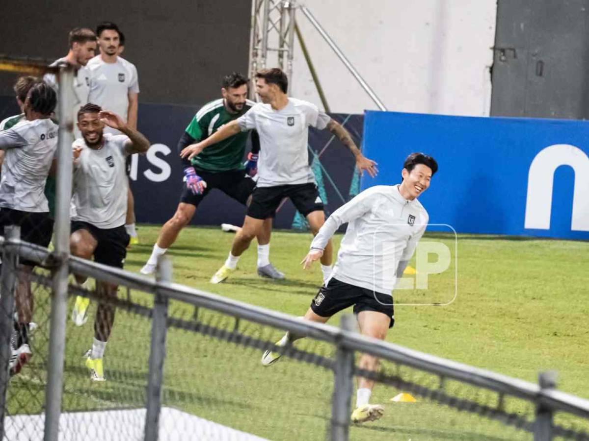 LAFC entrenó: Son Heung-Min y Lloris se divierten en el Morazán; un regreso