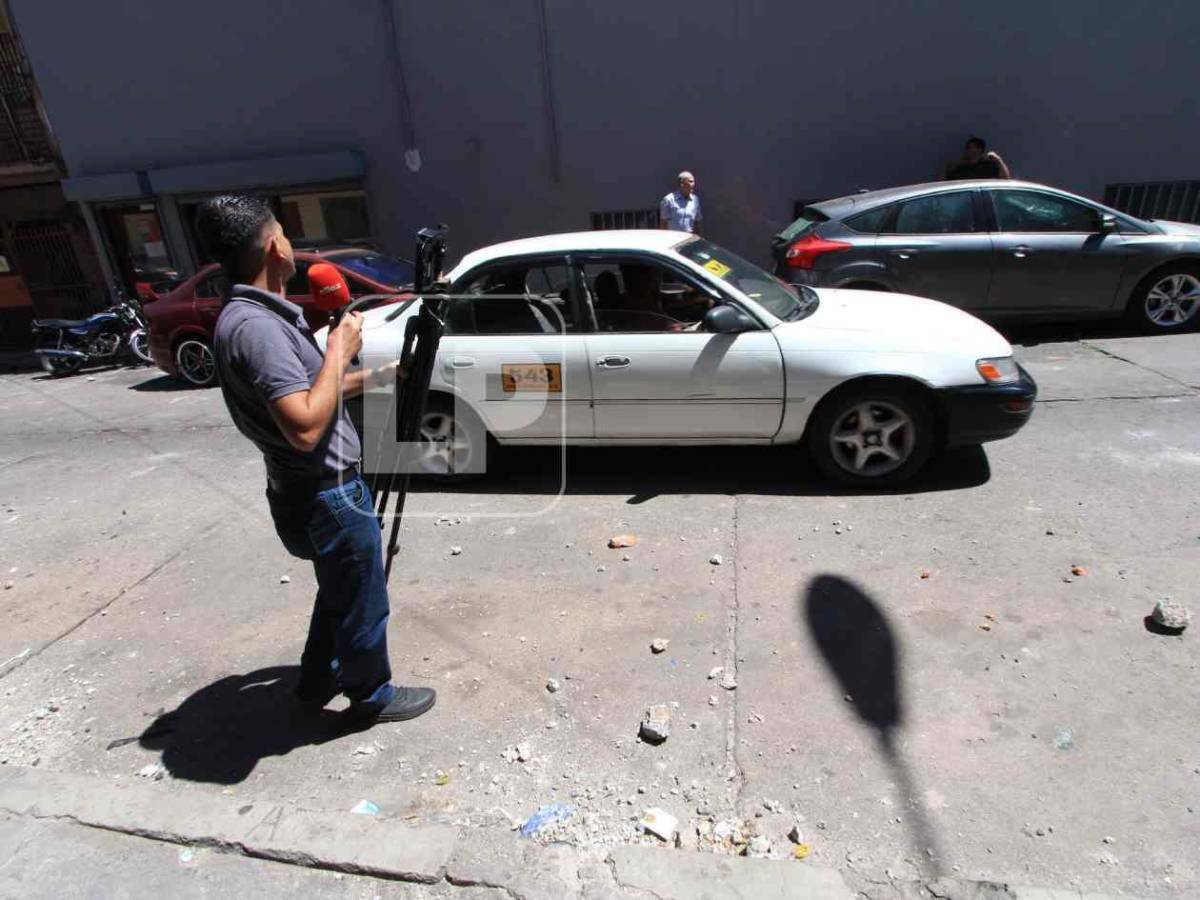 Devastación en el Nacional: Así lucen las calles tras disturbios en Motagua-Olimpia