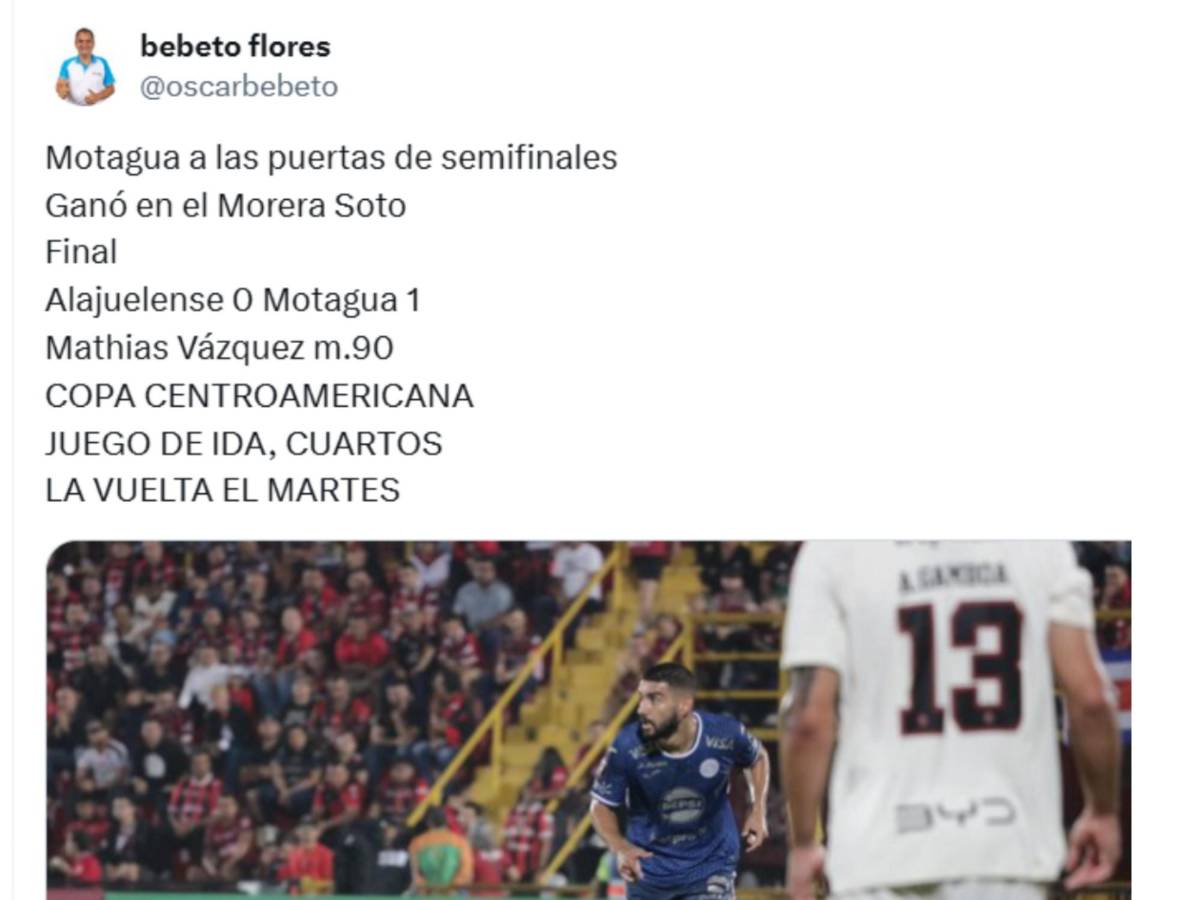 Motagua hace historia ante Alajuelense; enfado y preocupación en Costa Rica