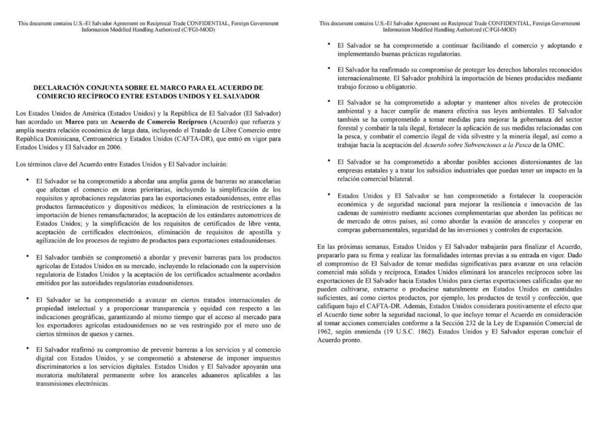 10 claves para entender por qué Honduras sigue pagando 10% de arancel en EEUU