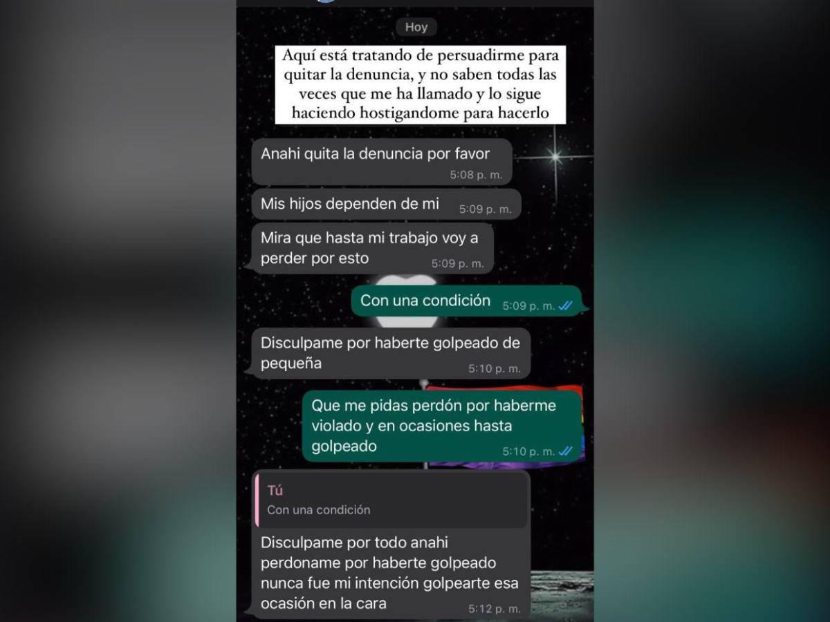 Quitá la denuncia, por favor: chats de Anahí con su presunto abusador en Colón