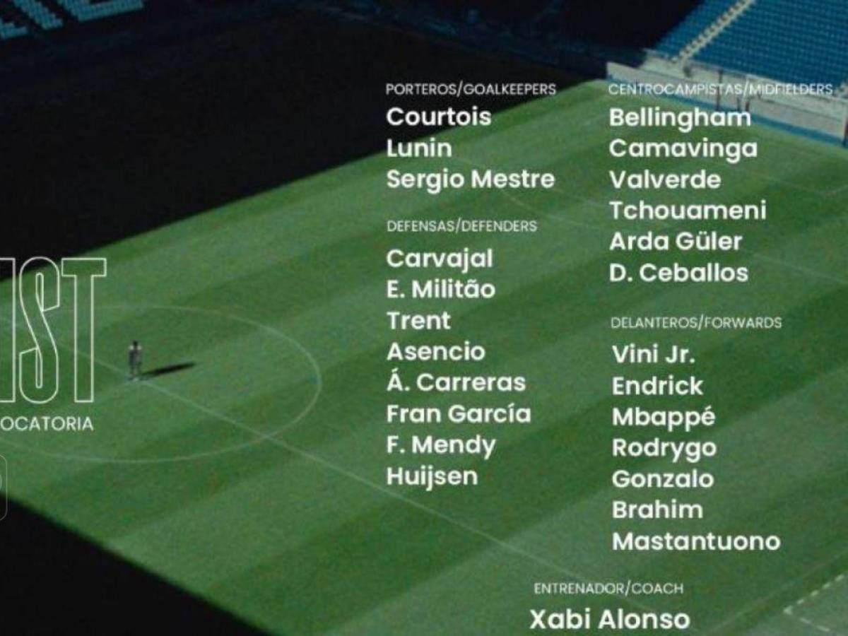 El once de Xabi Alonso para su debut en el Clásico Real Madrid-Barcelona
