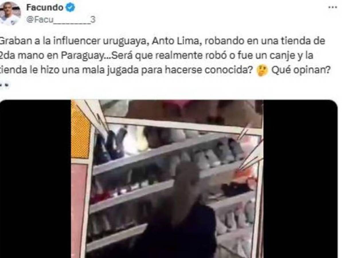 Escándalo: Novia de un delantero fue captada robando en tienda y ella reacciona