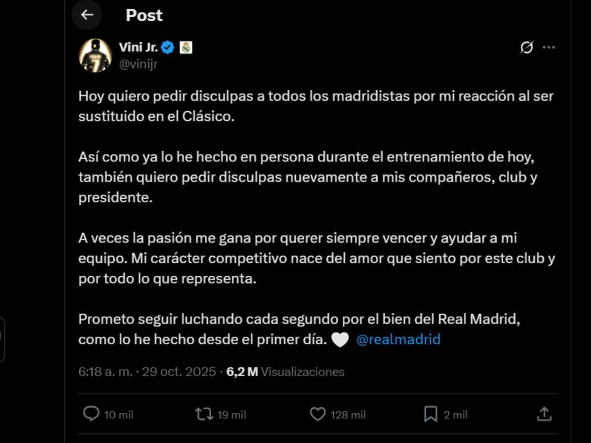 Vinicius toma sorprendente decisión tras su berrinche a Xabi en el clásico
