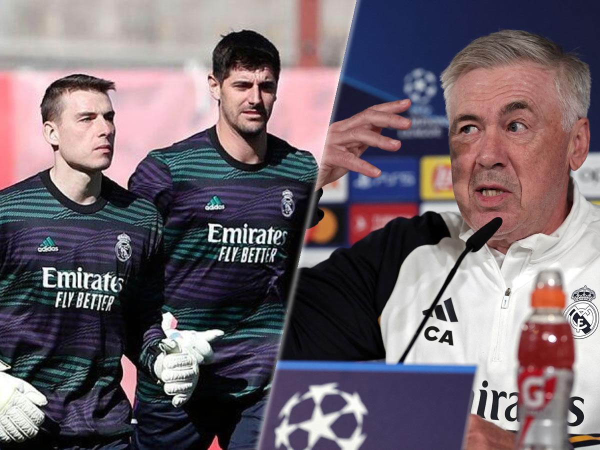 Ancelotti confirma el portero titular de la final de Champions: ¿Courtois o Lunin?