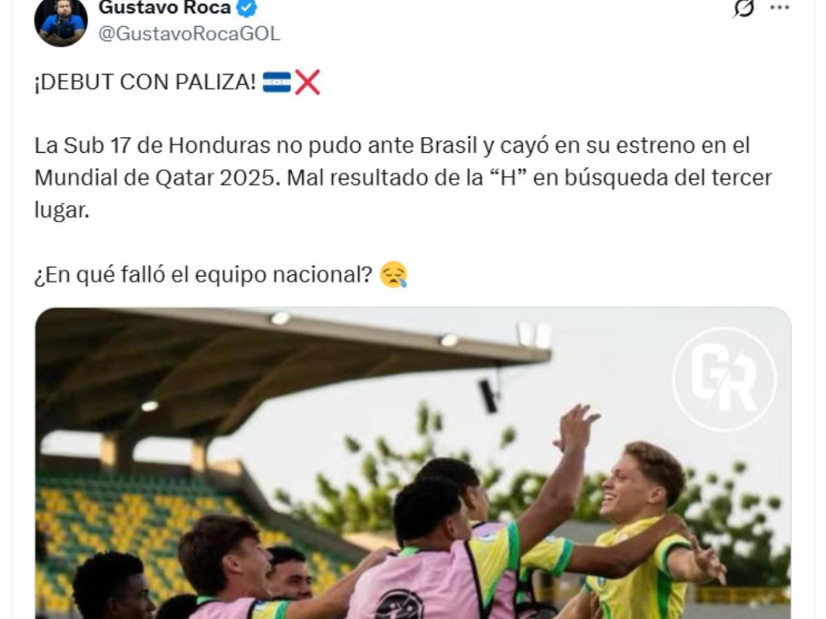 Honduras Mundial Sub-17: Indignación, señalan al culpable, espectador de lujo y mensaje de FIFA