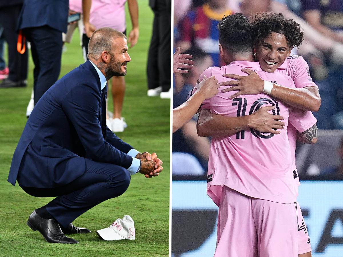 Beckham se rinde ante David Ruiz y los jugadores del Inter Miami